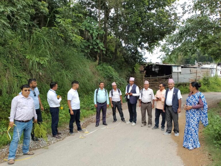 बगनासकालीको गौरवको योजनाः चिलाङ्दी मालारानी सडक स्तरोन्नतीको प्राविधिक कार्य अगाडि बढ्यो