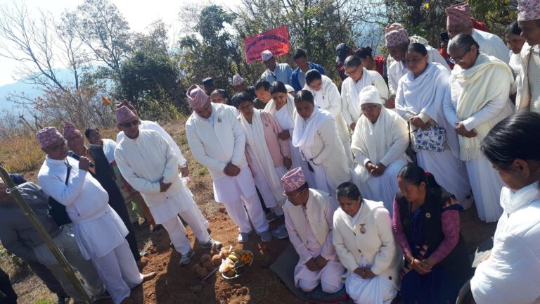 बगनासकालीमा ओम शान्ति ज्ञान मन्दिर भवन शिलन्यास